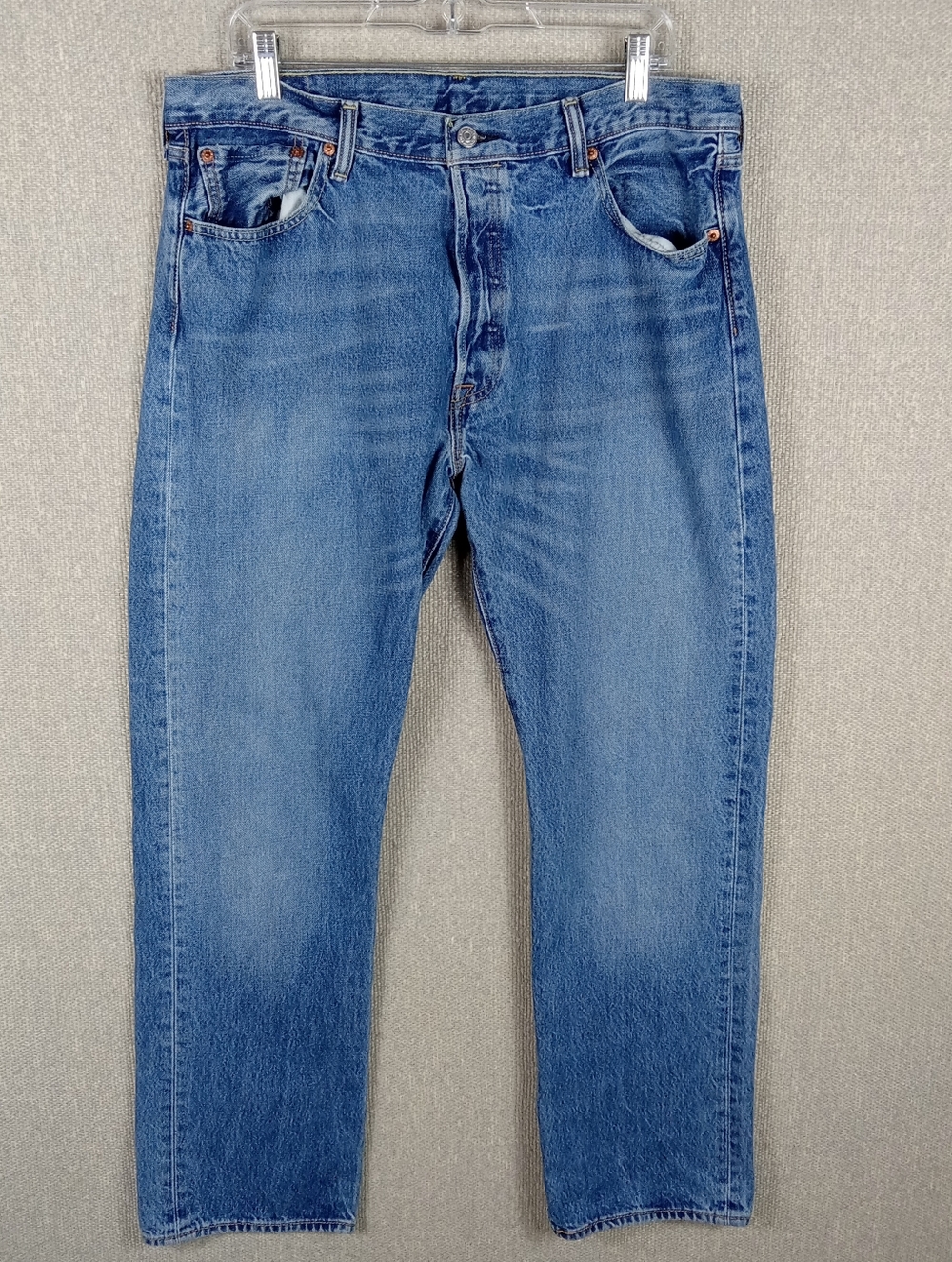 Vintage Levi's 501 Original Straight Leg Button Fly Jeans Medium Wash Mens 36x32